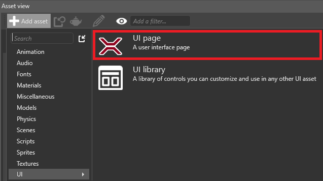 添加 UI 页面
