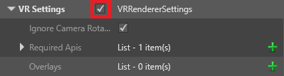 VR 渲染器设置
